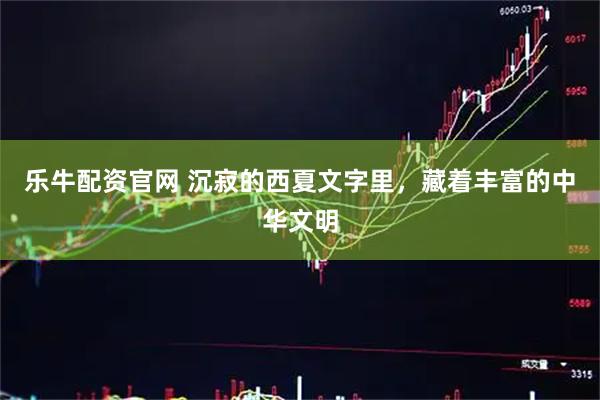 乐牛配资官网 沉寂的西夏文字里，藏着丰富的中华文明