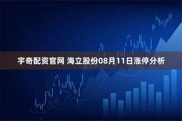 宇奇配资官网 海立股份08月11日涨停分析