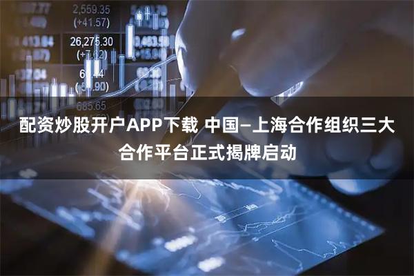配资炒股开户APP下载 中国—上海合作组织三大合作平台正式揭牌启动